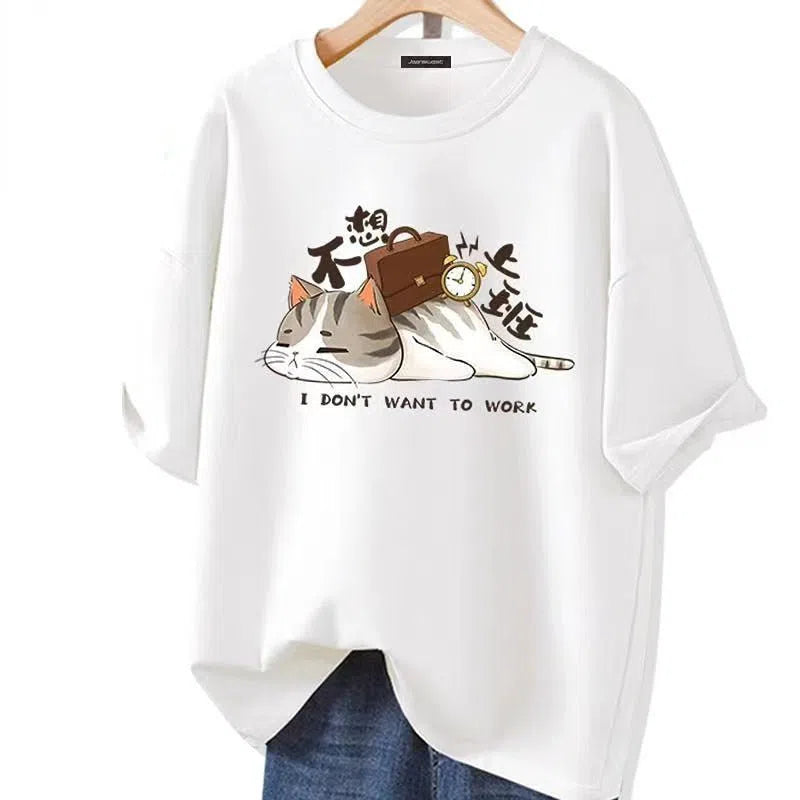 Men's Shirt Cotton Graphic Short Sleeves Oversized Anime-Maas