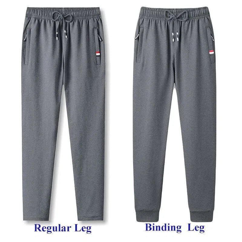 Men's Stretch Cotton Sweatpants Trousers Oversize Joggers-Maas