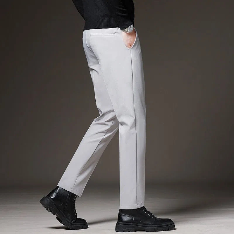 Men‘s Suit Pants Business Elastic Waist Trousers-Maas