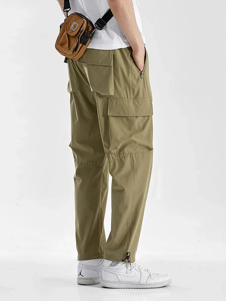 Men's Summer Cargo Pants Work Joggers Casual-Maas