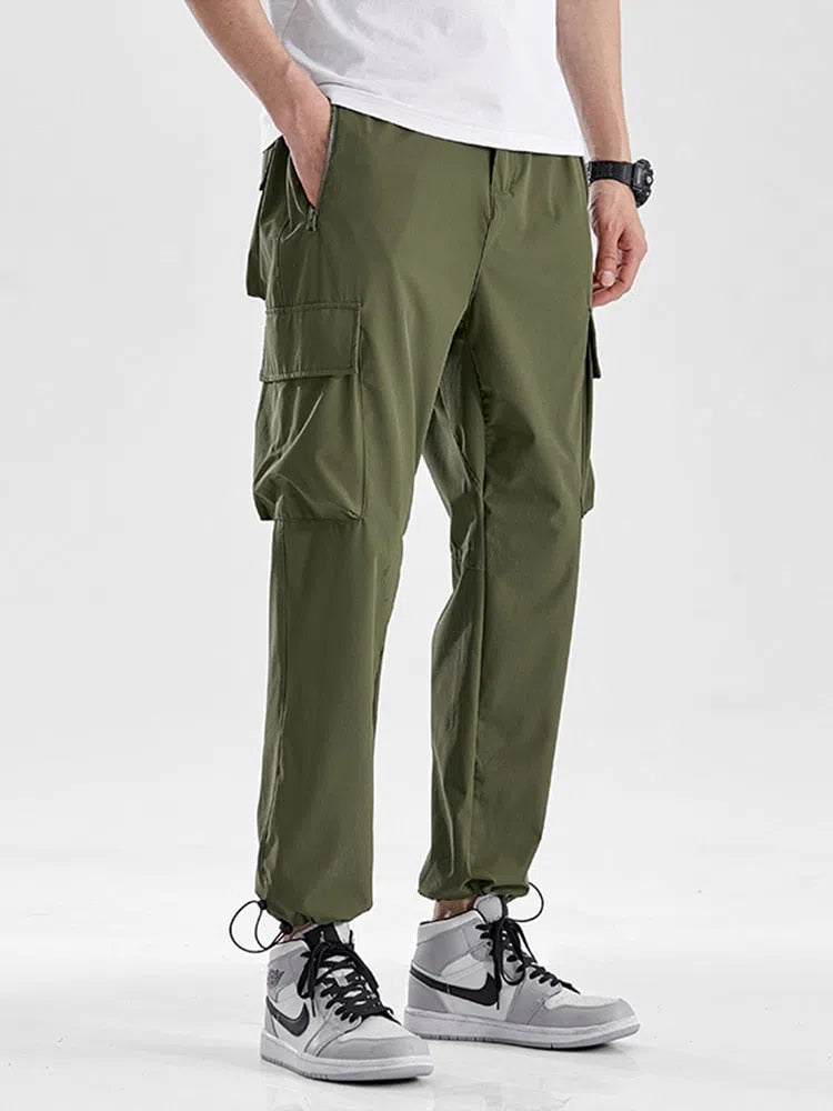 Men's Summer Cargo Pants Work Joggers Casual-Maas