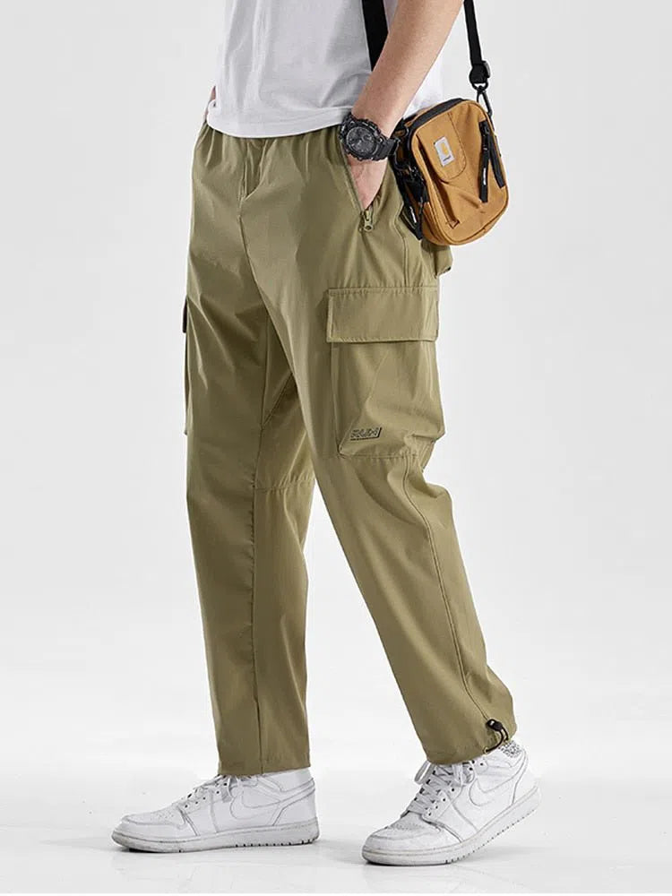 Men's Summer Cargo Pants Work Joggers Casual-Maas