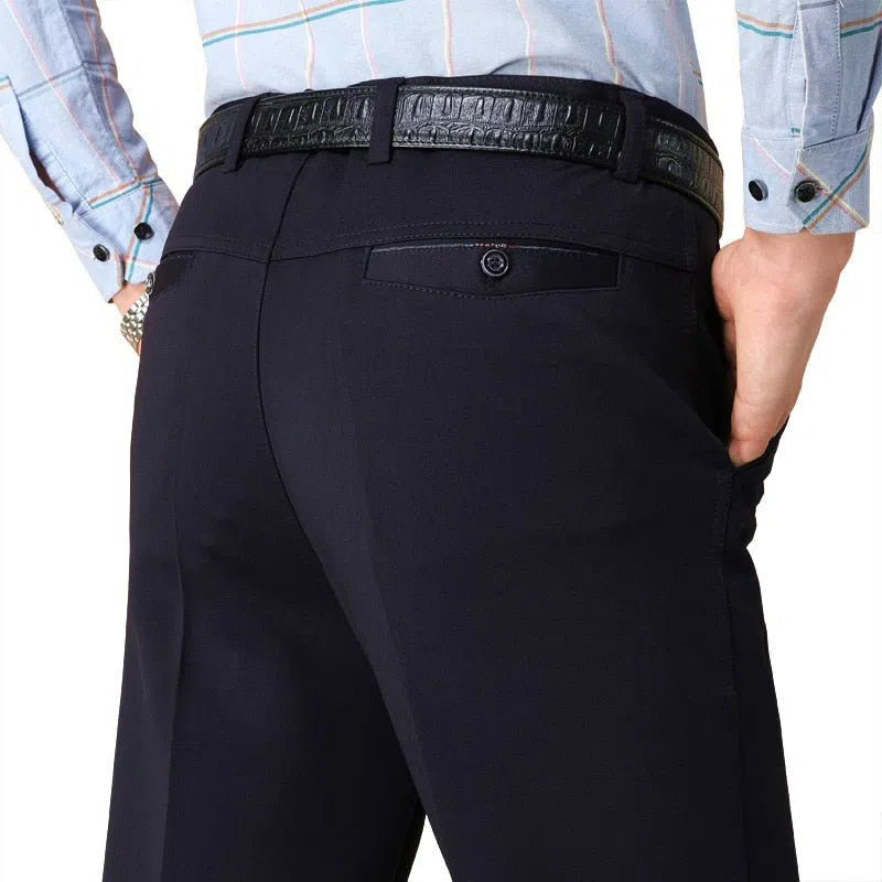 Men's Trousers Loose Pants Straight High Waist Trousers-Maas