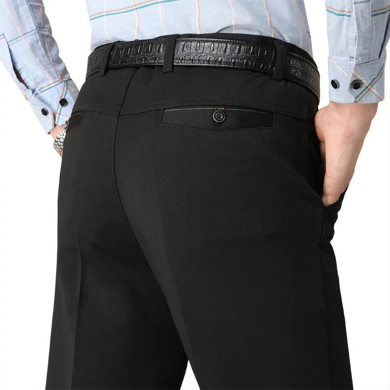 Men's Trousers Loose Pants Straight High Waist Trousers-Maas