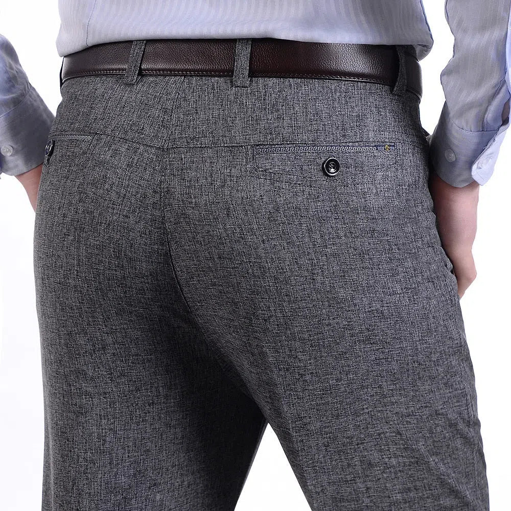 Men's Trousers Loose Pants Straight High Waist Trousers-Maas