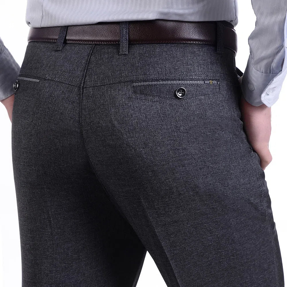 Men's Trousers Loose Pants Straight High Waist Trousers-Maas