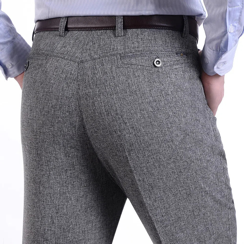 Men's Trousers Loose Pants Straight High Waist Trousers-Maas