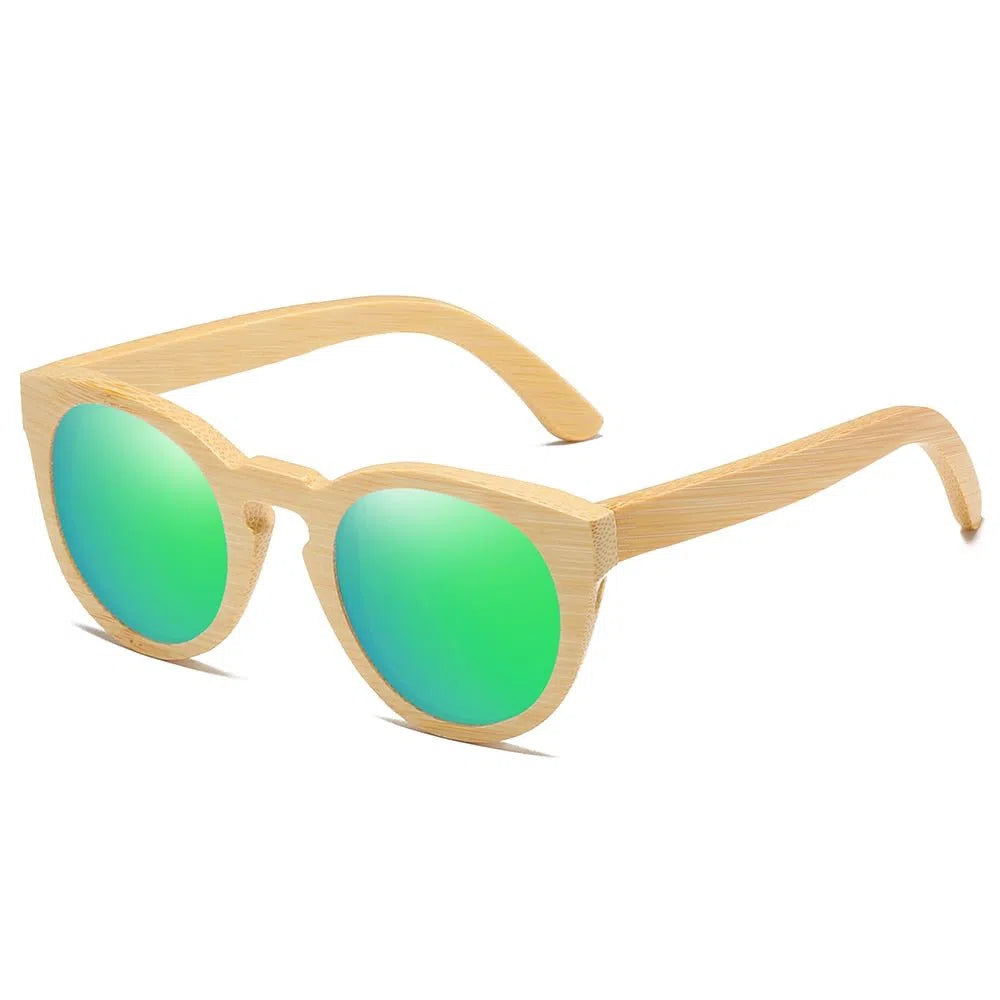 New Cat Sunglasses Polarized Women Retro Bamboo Sun Glasses Square Lady Girls Fashion Streetwear-Maas