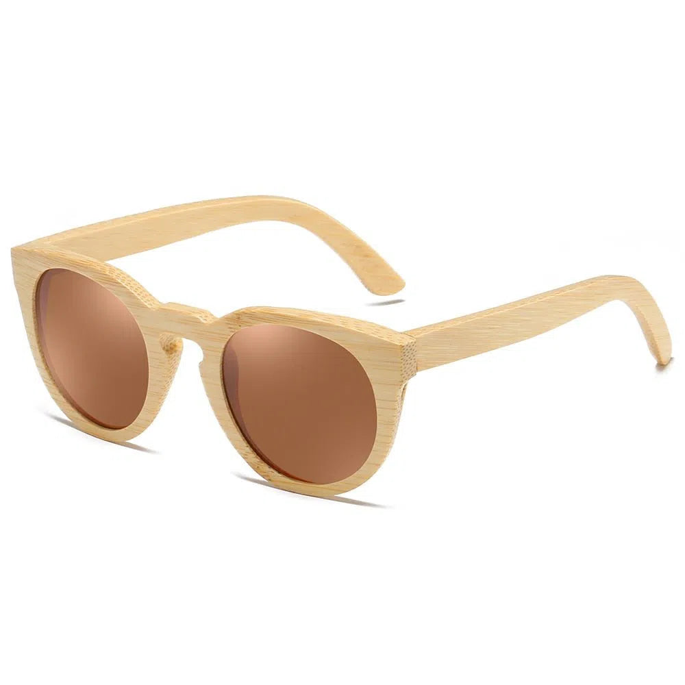 New Cat Sunglasses Polarized Women Retro Bamboo Sun Glasses Square Lady Girls Fashion Streetwear-Maas