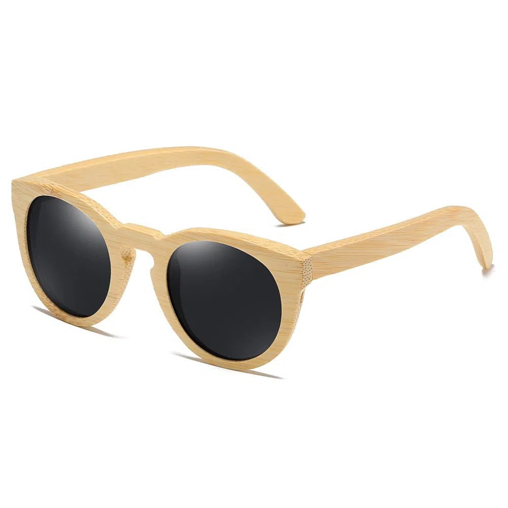 New Cat Sunglasses Polarized Women Retro Bamboo Sun Glasses Square Lady Girls Fashion Streetwear-Maas