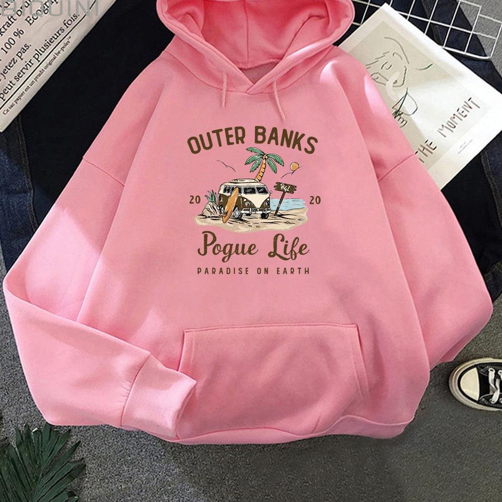 Outer Banks Pogue Life Graphic Hoodie Women-Maas