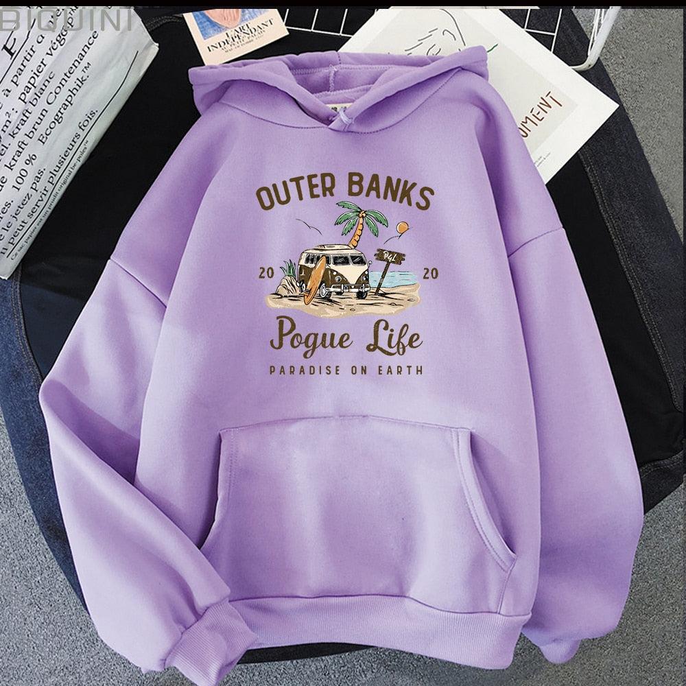 Outer Banks Pogue Life Graphic Hoodie Women-Maas