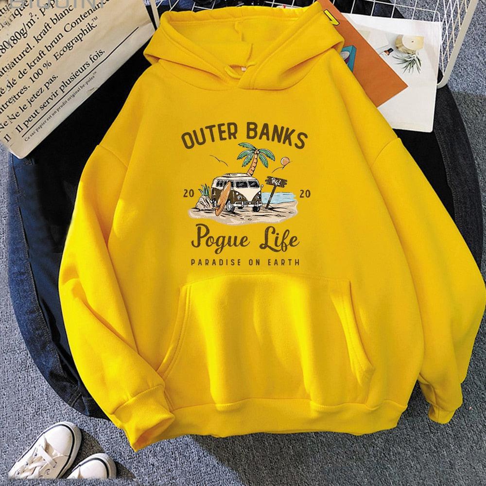 Outer Banks Pogue Life Graphic Hoodie Women-Maas