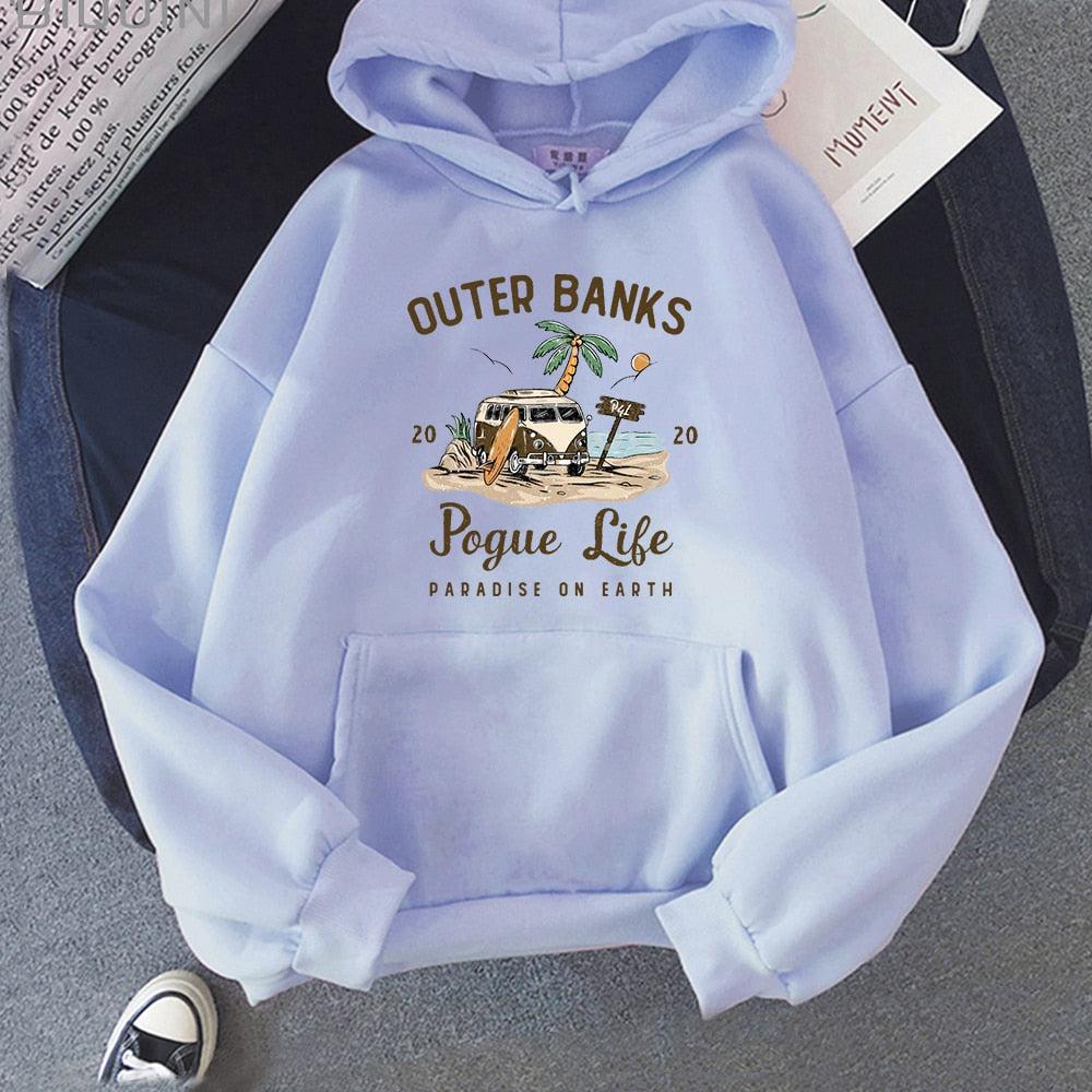 Outer Banks Pogue Life Graphic Hoodie Women-Maas