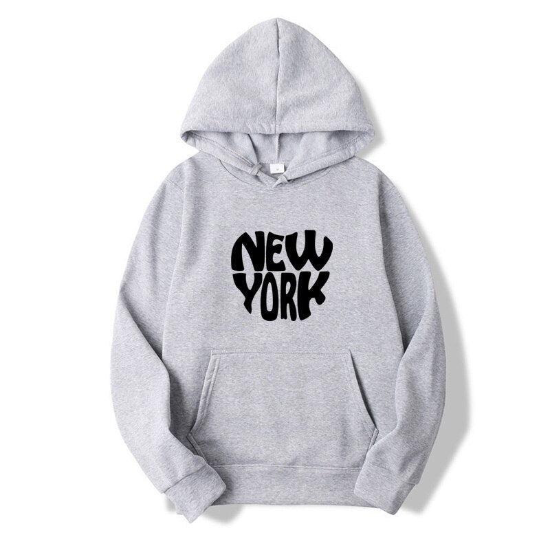 Printing Hoodie Women Loose Hooded Pullover-Maas