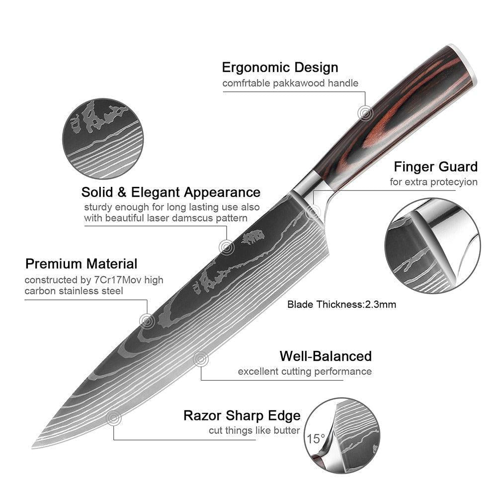 Professional Chef knives Set-Maas