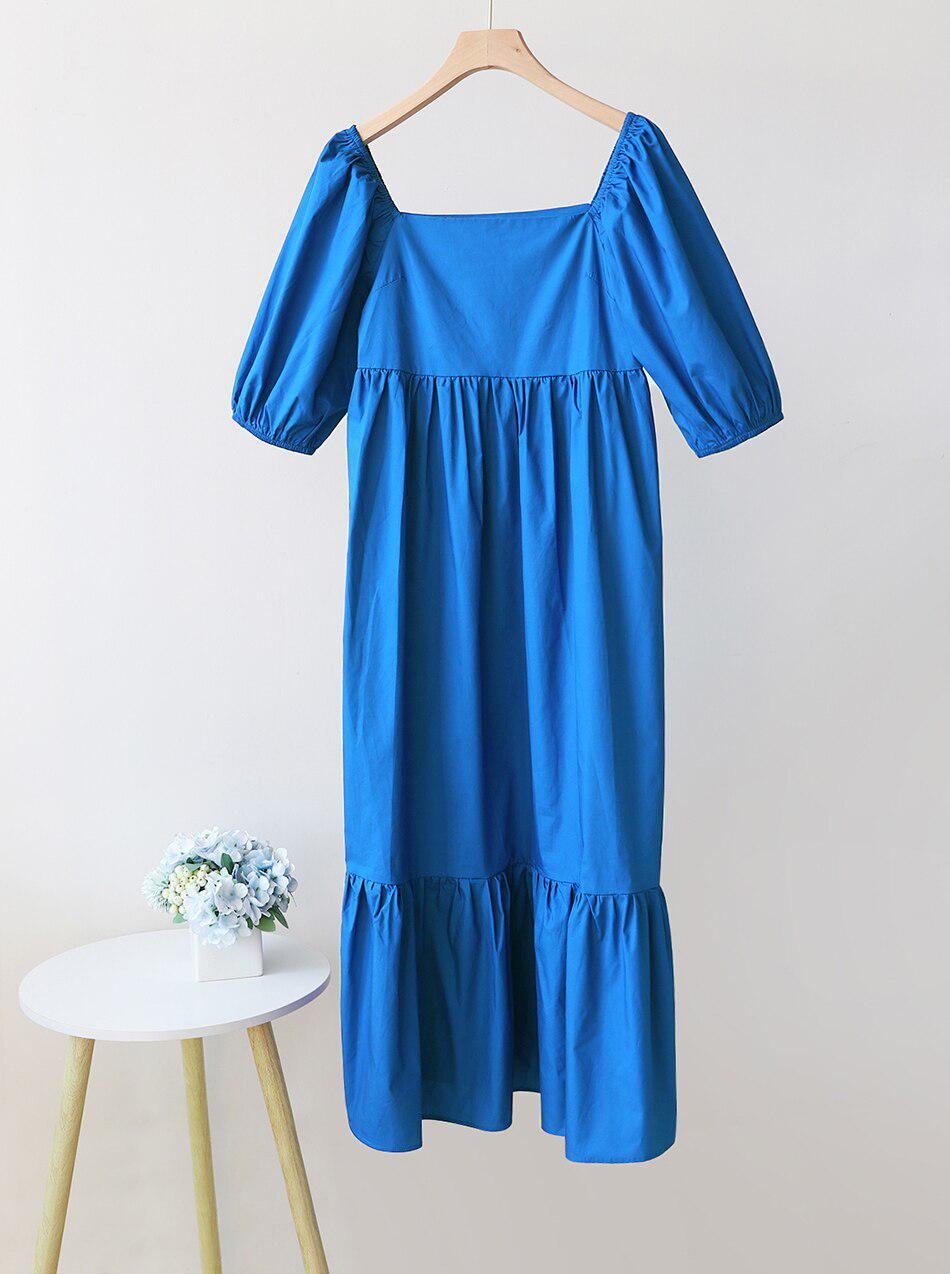 Royal Blue Women's Summer Maxi Dress-Maas