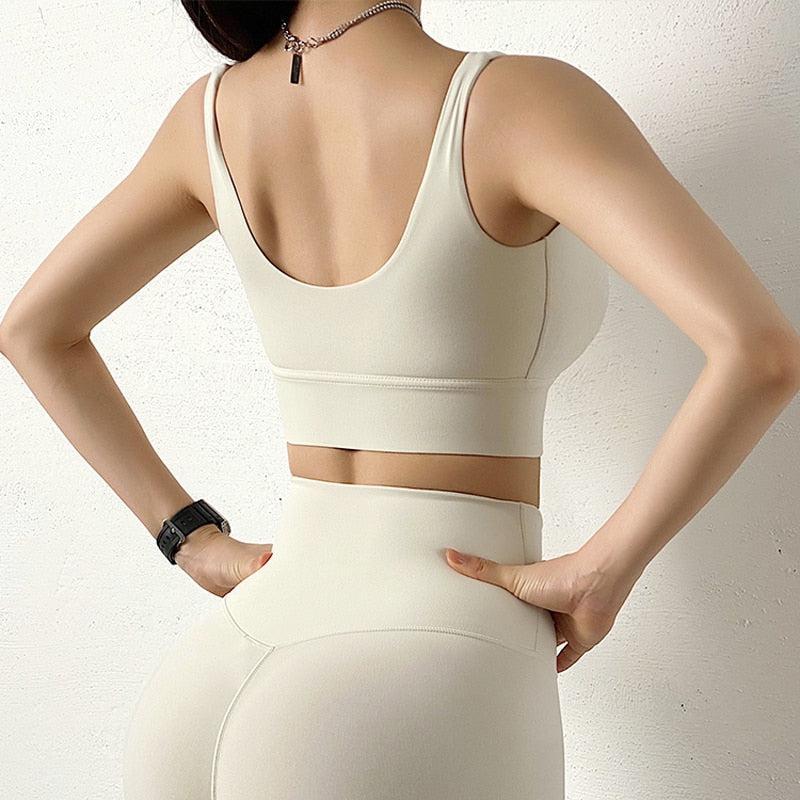 Sexy Women's Yoga Set Leggings Lounge Crop Tops-Maas