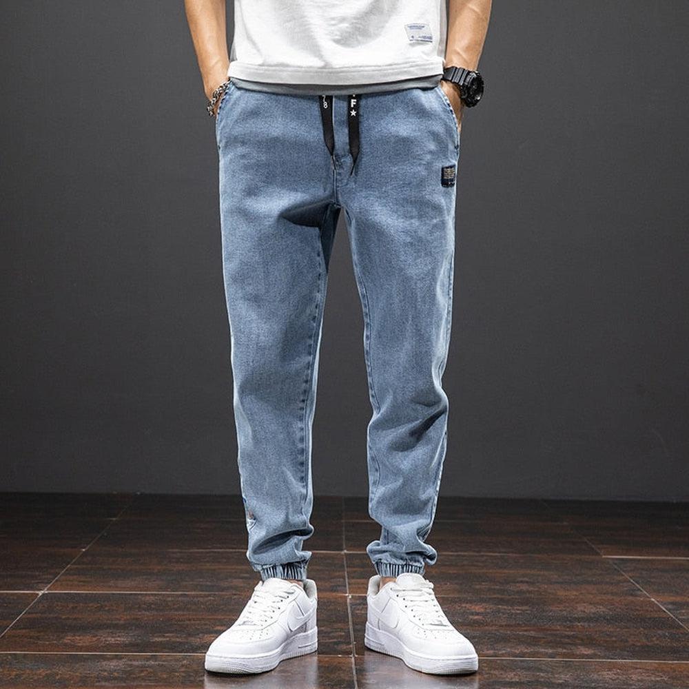 Spring Summer Men's Denim Joggers-Maas