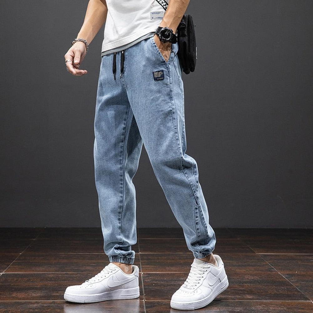 Spring Summer Men's Denim Joggers-Maas