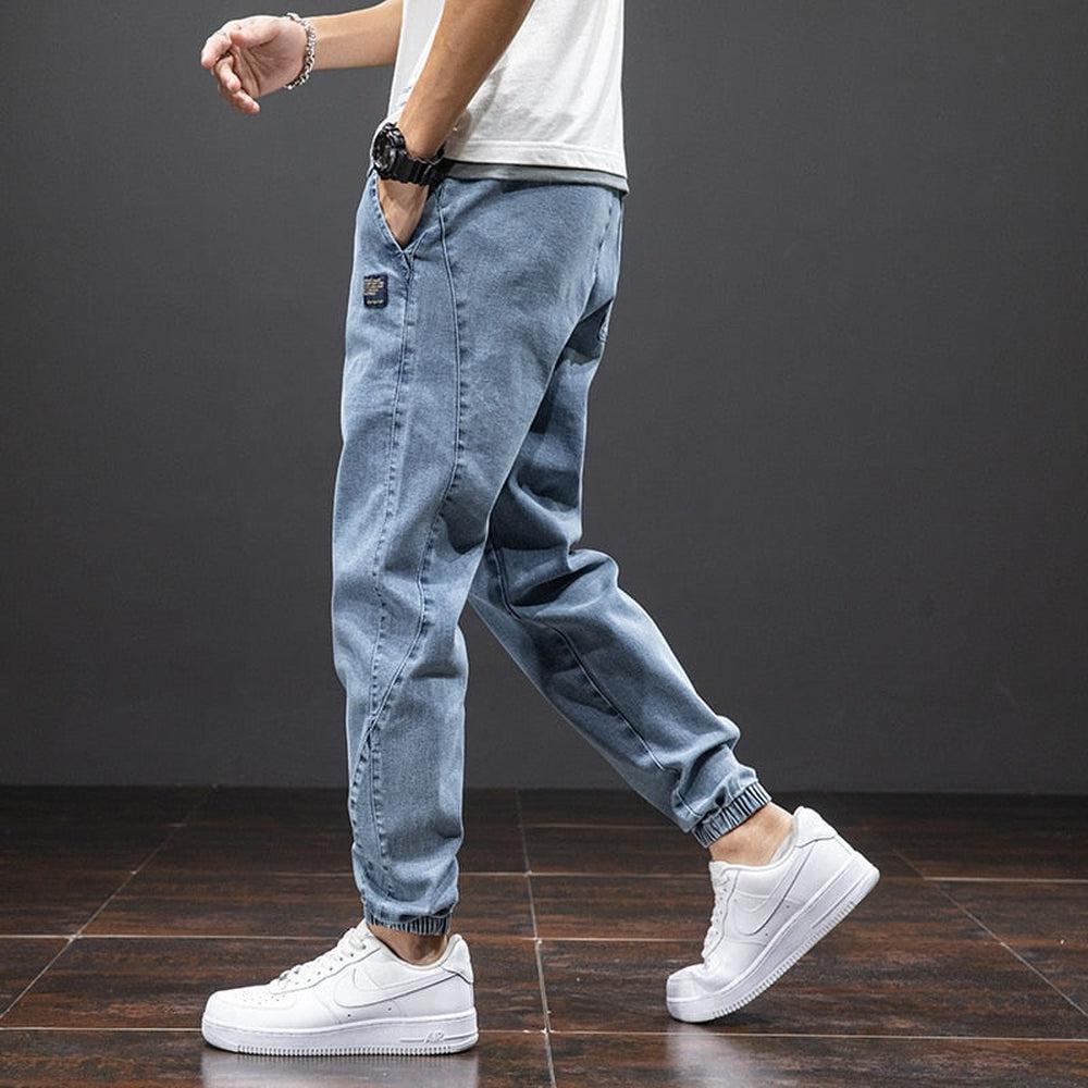 Spring Summer Men's Denim Joggers-Maas