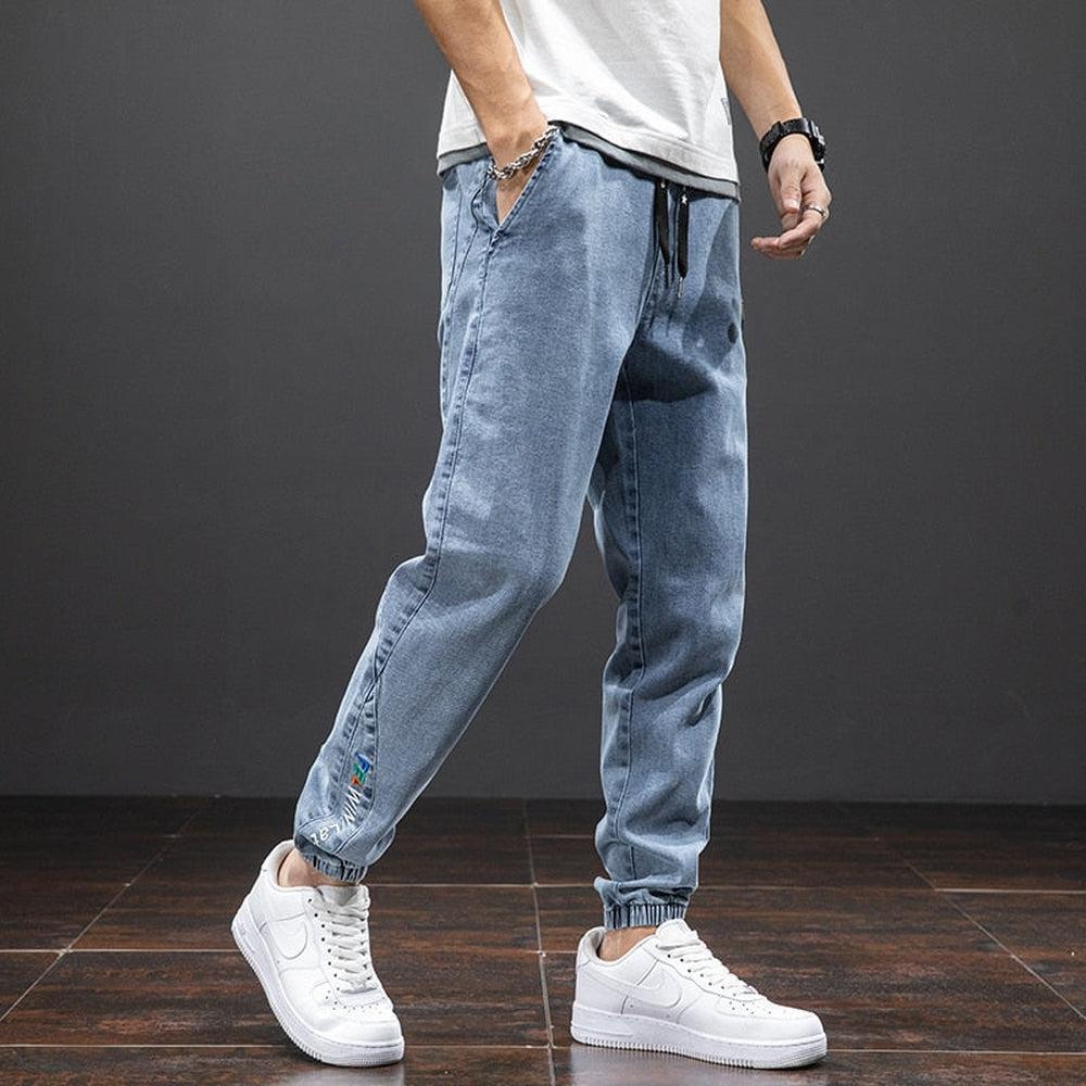 Spring Summer Men's Denim Joggers-Maas