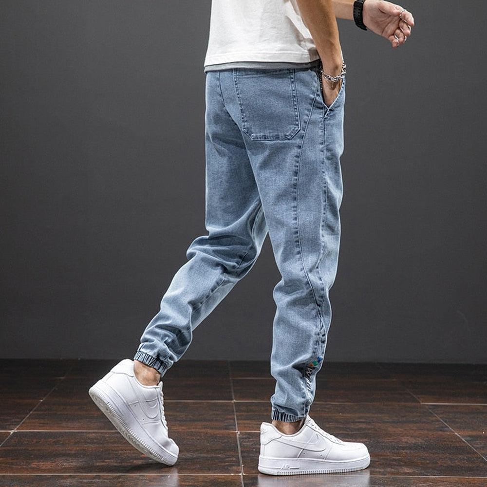 Spring Summer Men's Denim Joggers-Maas