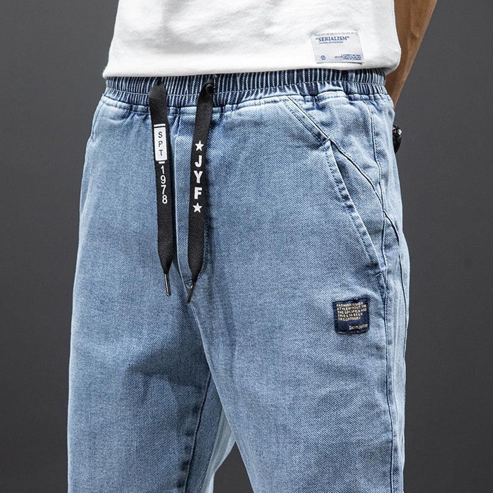 Spring Summer Men's Denim Joggers-Maas