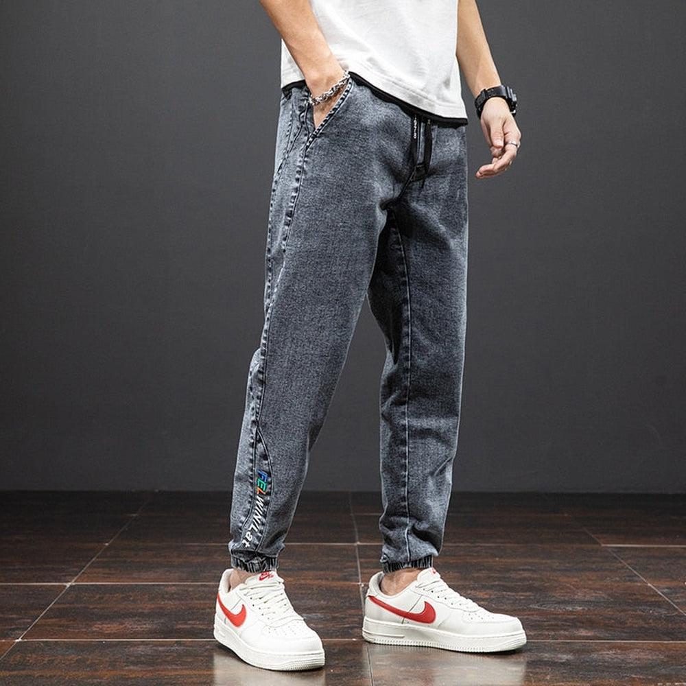 Spring Summer Men's Denim Joggers-Maas