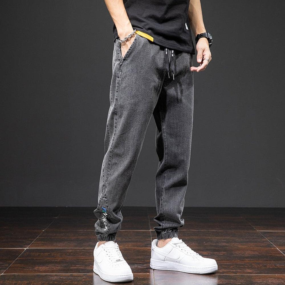 Spring Summer Men's Denim Joggers-Maas