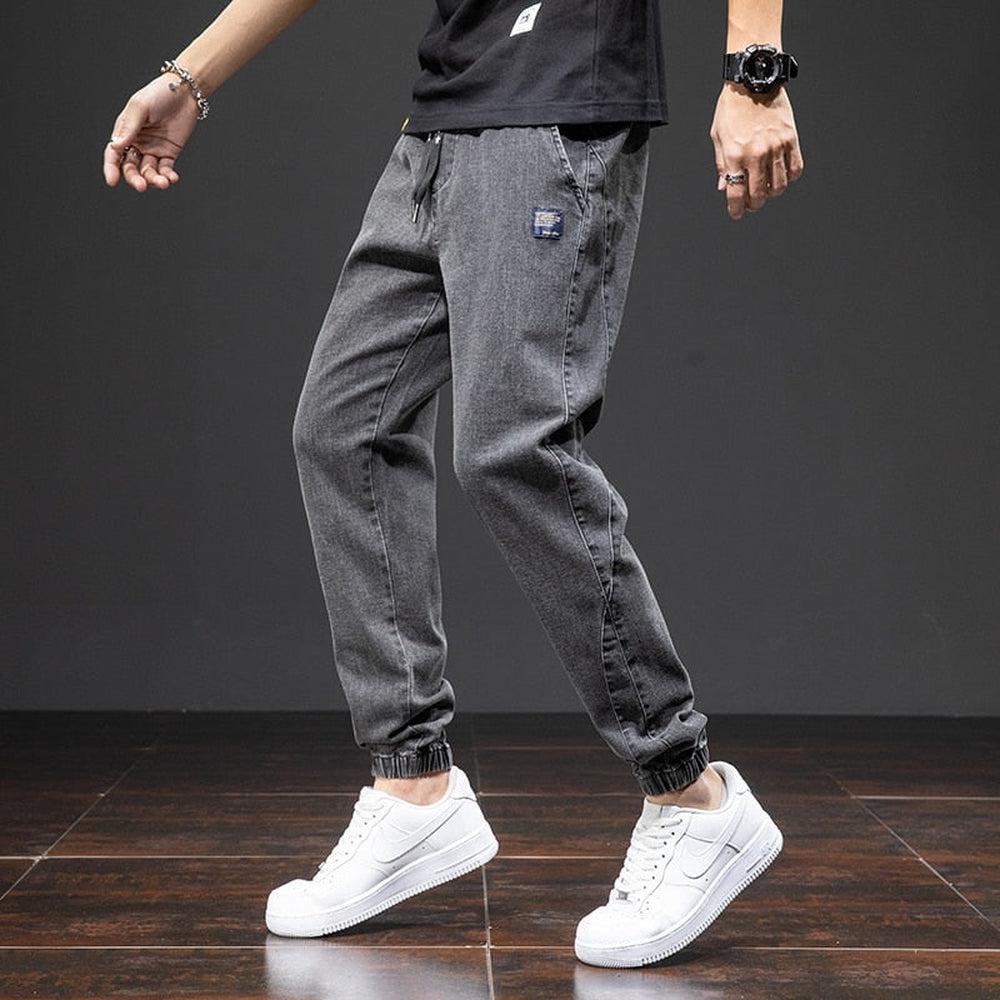 Spring Summer Men's Denim Joggers-Maas