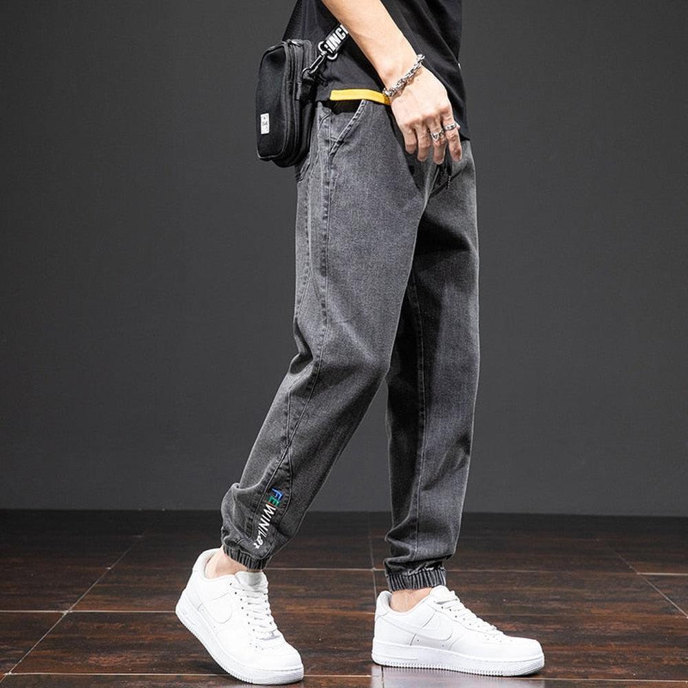 Spring Summer Men's Denim Joggers-Maas