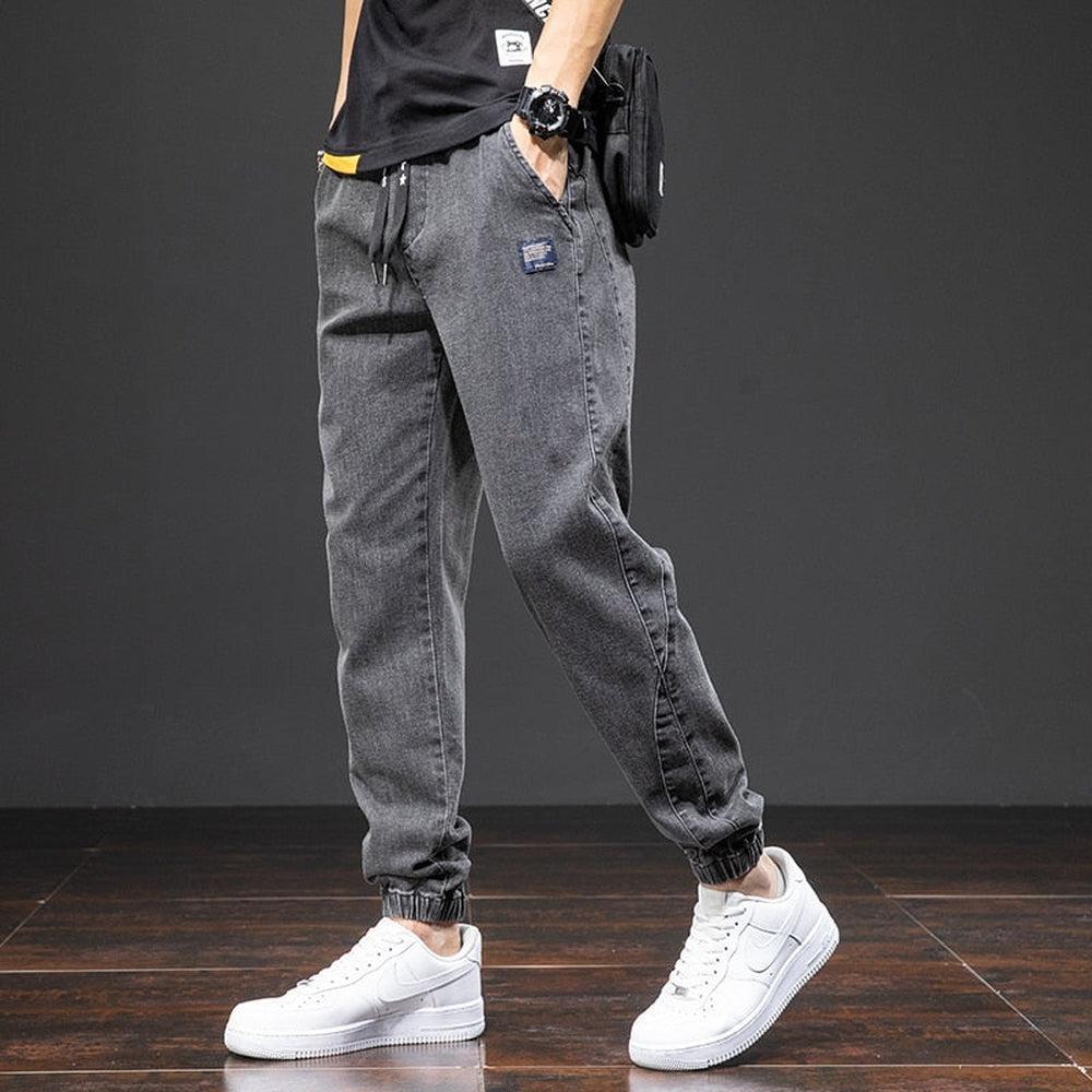 Spring Summer Men's Denim Joggers-Maas