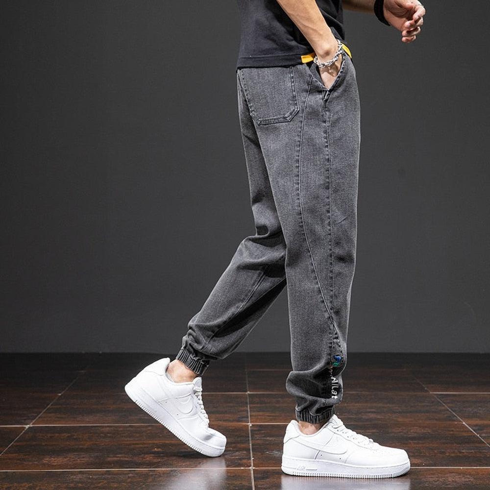 Spring Summer Men's Denim Joggers-Maas