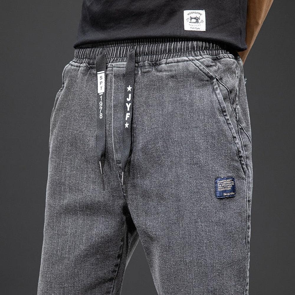 Spring Summer Men's Denim Joggers-Maas