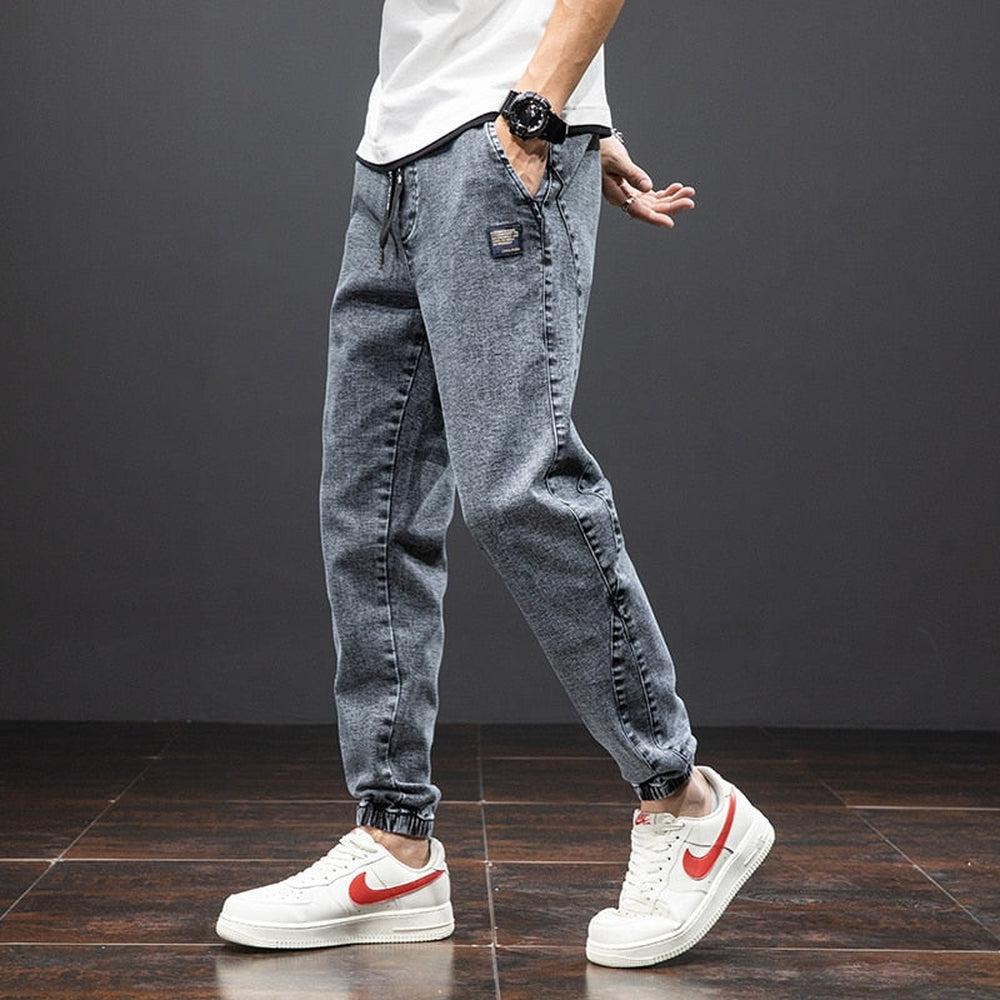 Spring Summer Men's Denim Joggers-Maas