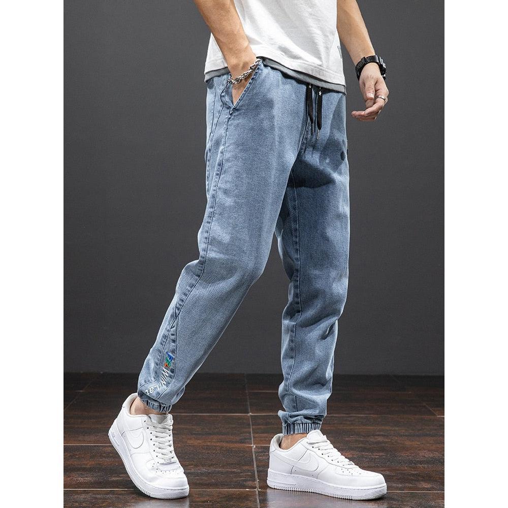 Spring Summer Men's Denim Joggers-Maas