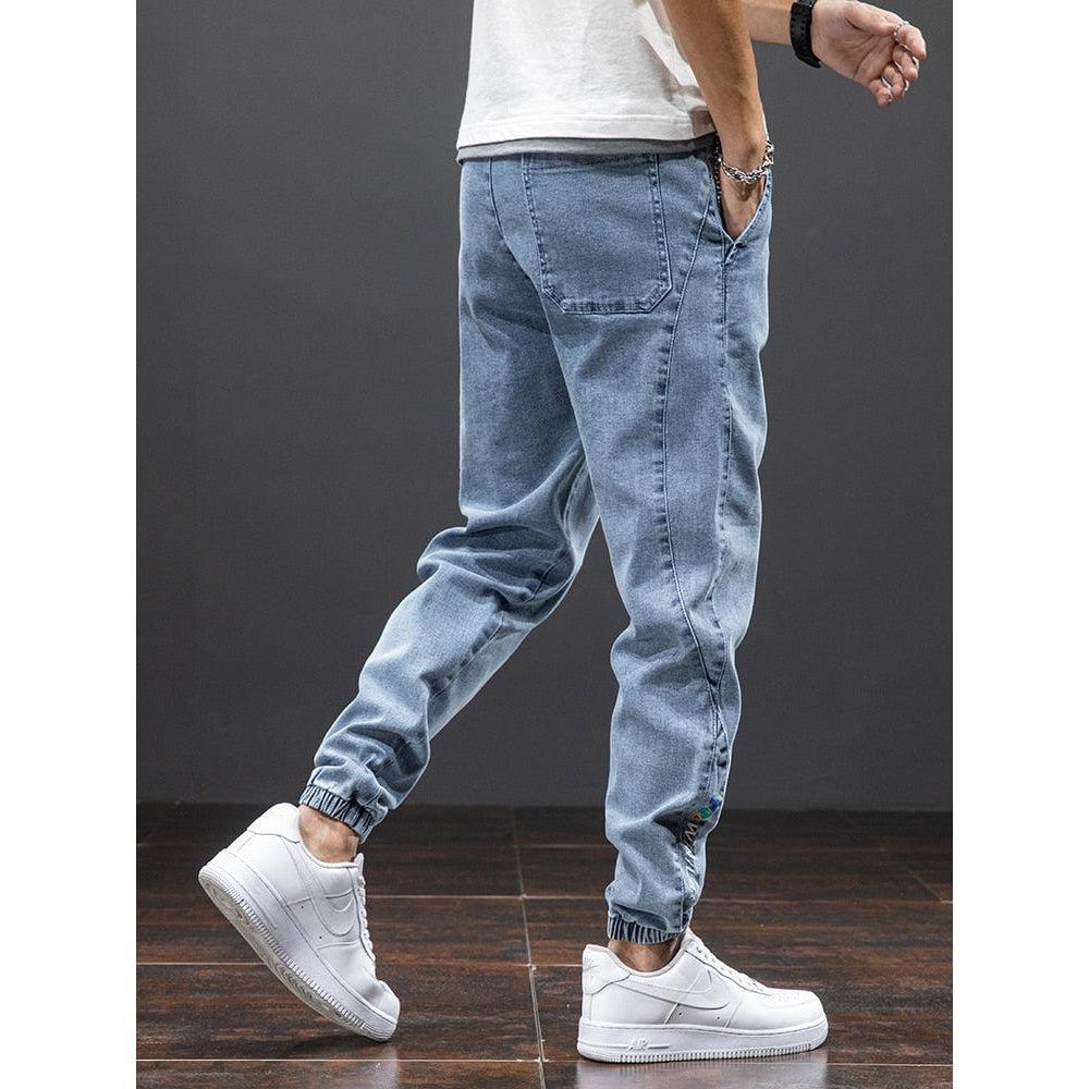 Spring Summer Men's Denim Joggers-Maas