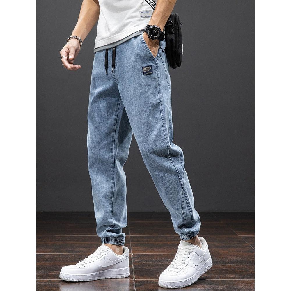 Spring Summer Men's Denim Joggers-Maas