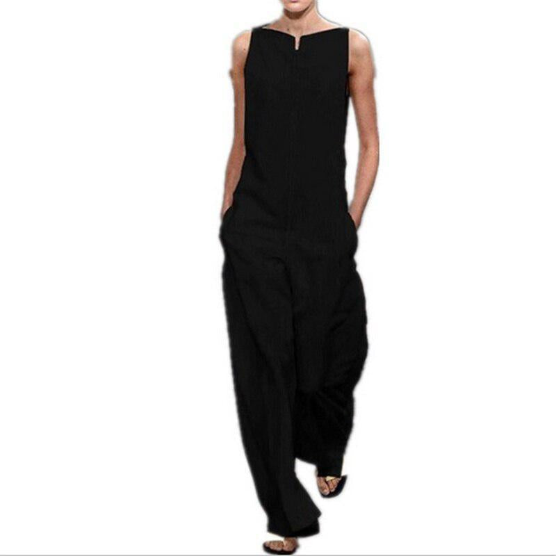 Summer Elegant Loose Jumpsuit Trousers Women's Casual Overalls-Maas