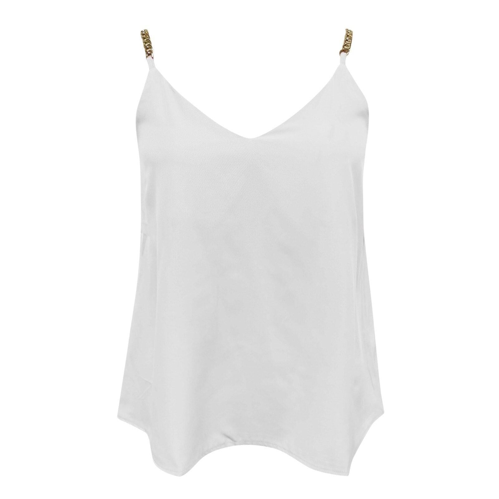 Summer Strap Camisole Women's Casual Tank Cami Vest Top Tank Tees-Maas