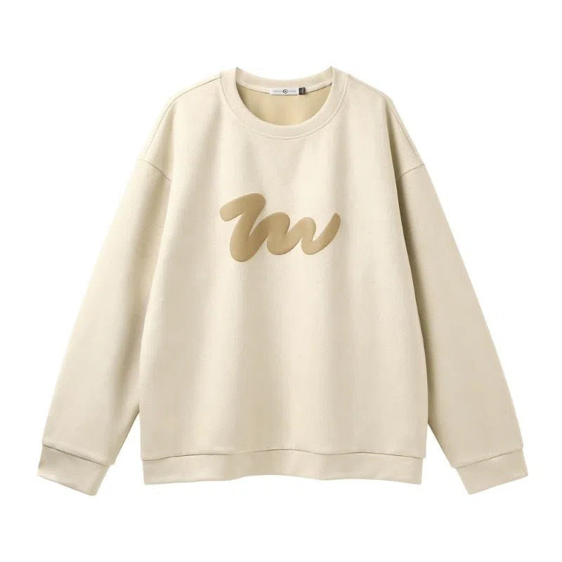 Unisex Pattern Long Sleeve Sweatshirt Retro Style Oversized-Maas