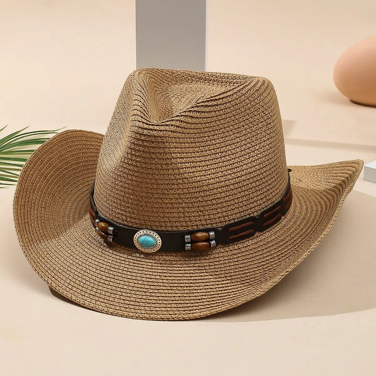 Wholesale Women Pink Tassel Cowboy Hat Floppy Beach Hats Summer Straw Hats Ladies UV Protection Hat Panama Sun Hat-Maas