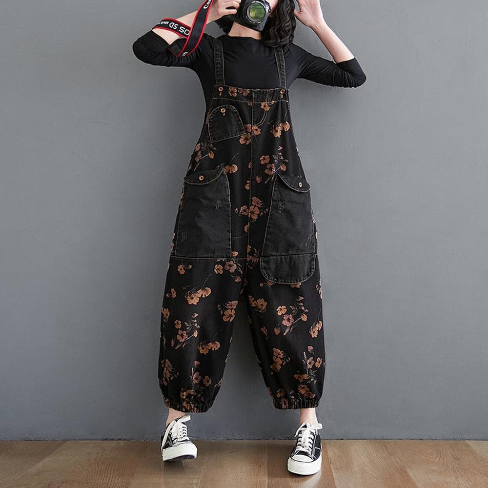 Women Black Jumpsuit Casual-Maas