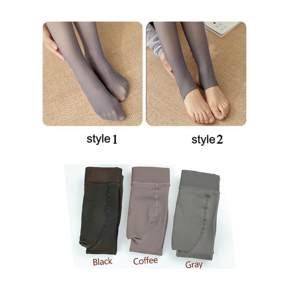 Women Warm Winter Leggings High Waist-Maas