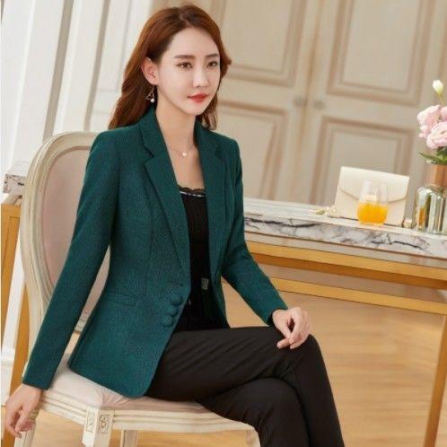 Women's Autumn Blazer Casual Slim fit Single Breasted-Maas