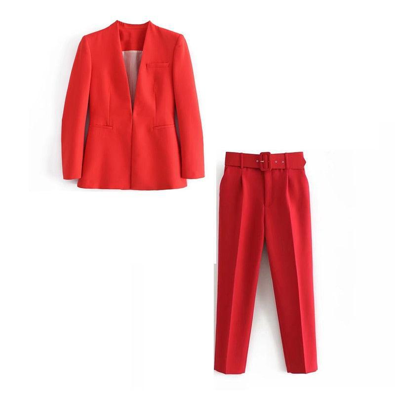 Women's Blazer Suit Slim Outfits for work formal-Maas