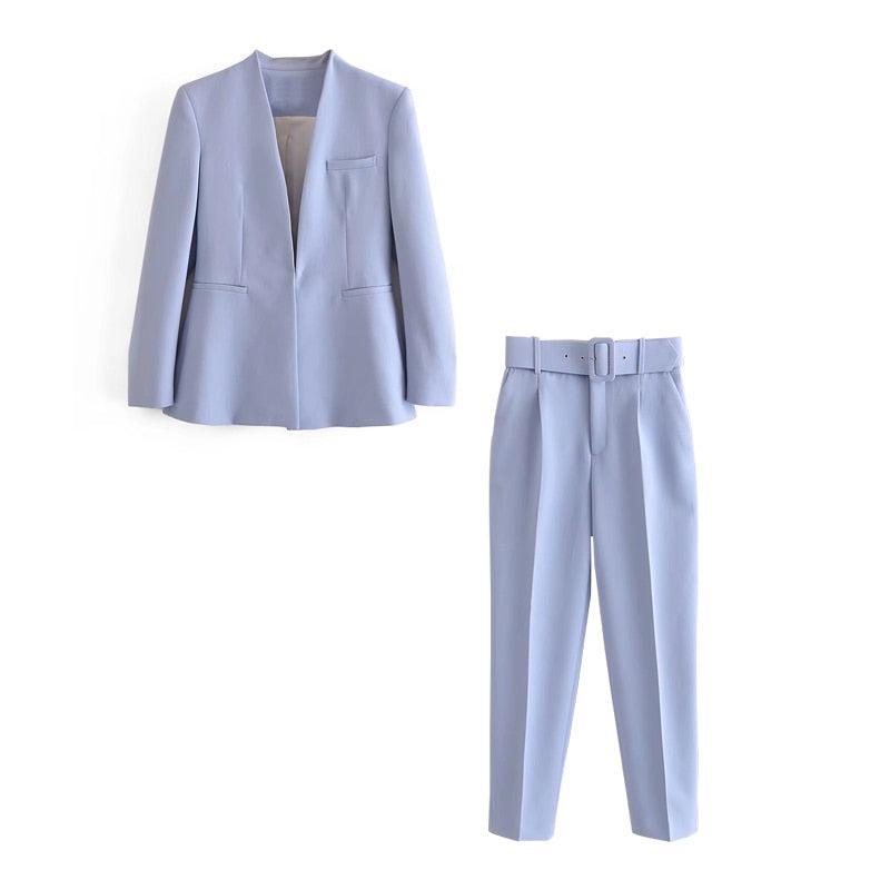 Women's Blazer Suit Slim Outfits for work formal-Maas