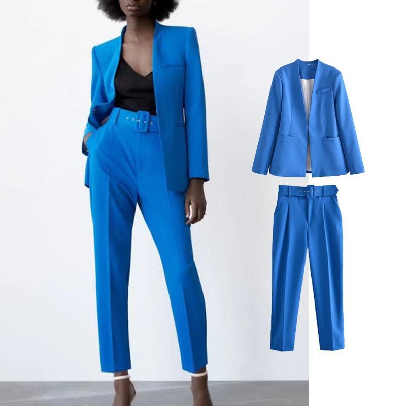 Women's Blazer Suit Slim Outfits for work formal-Maas