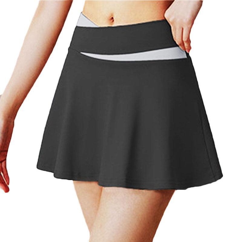 Women's Crisscross Waist Tummy Control Tennis Skirt Activewear Yoga Workout-Maas